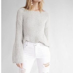 Chenille Bell Sleeve Sweater